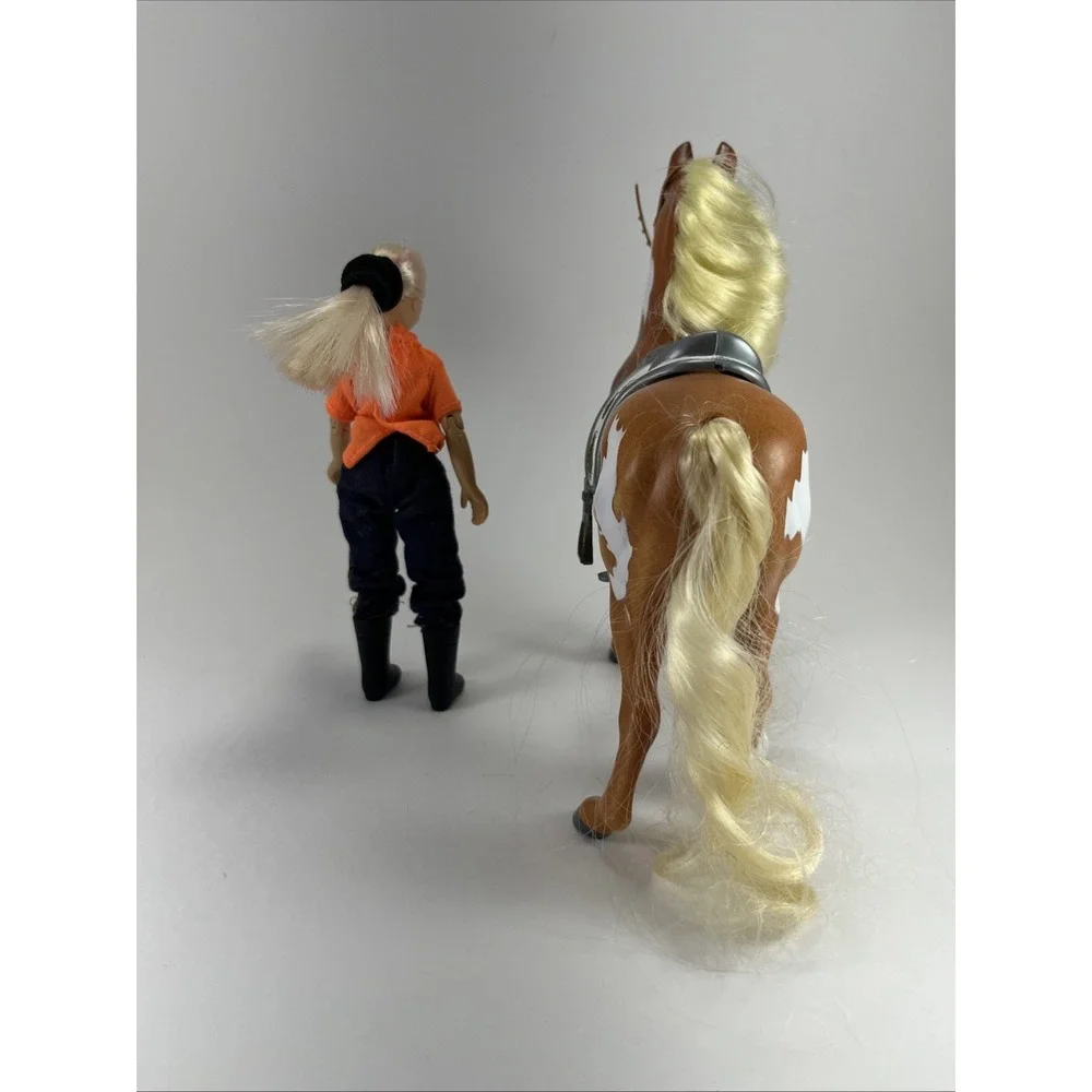 Breyer Palomino Horse & Natalie Doll Little Debbie‎ Pony Toy Lot Spotted Blonde